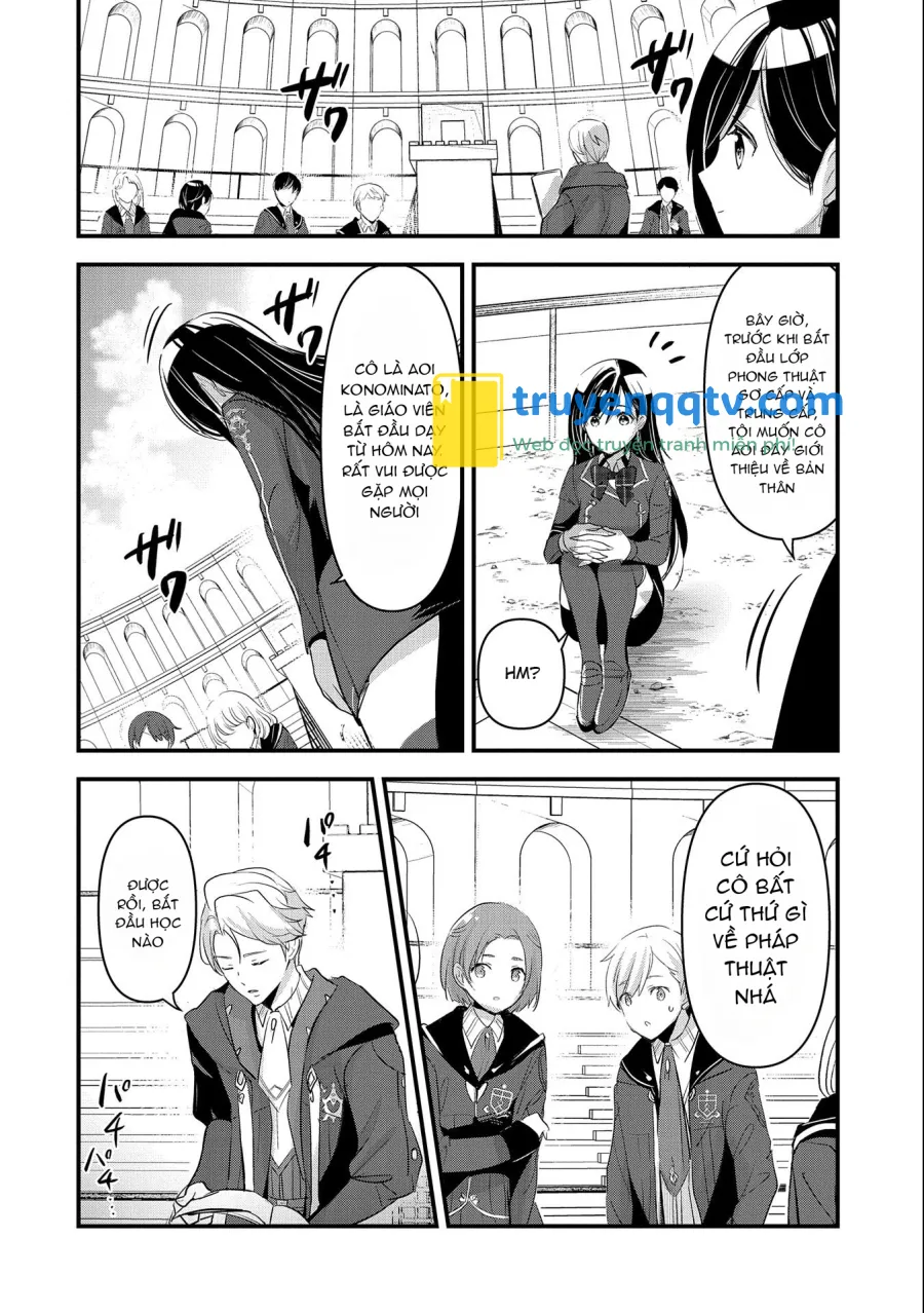 isekai teni shite kyoushi ni natta ga, majo to osorerareteiru ken ~aoi-sensei no gakuen funtou nisshi~ Chapter 4 - Next 