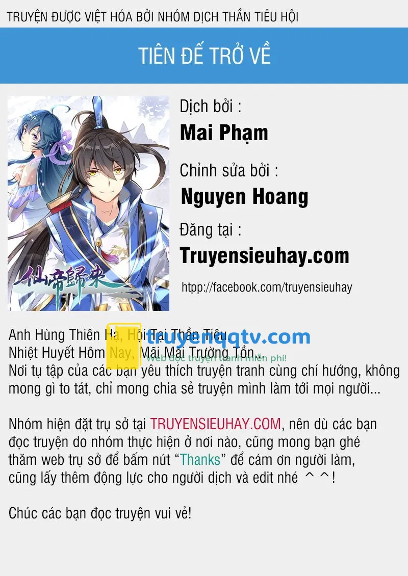 tiên đế trở về chapter 28 - Next chapter 29