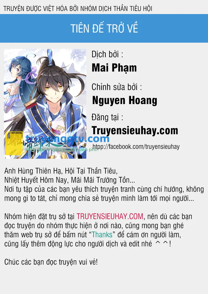 tiên đế trở về chapter 27 - Next chapter 28