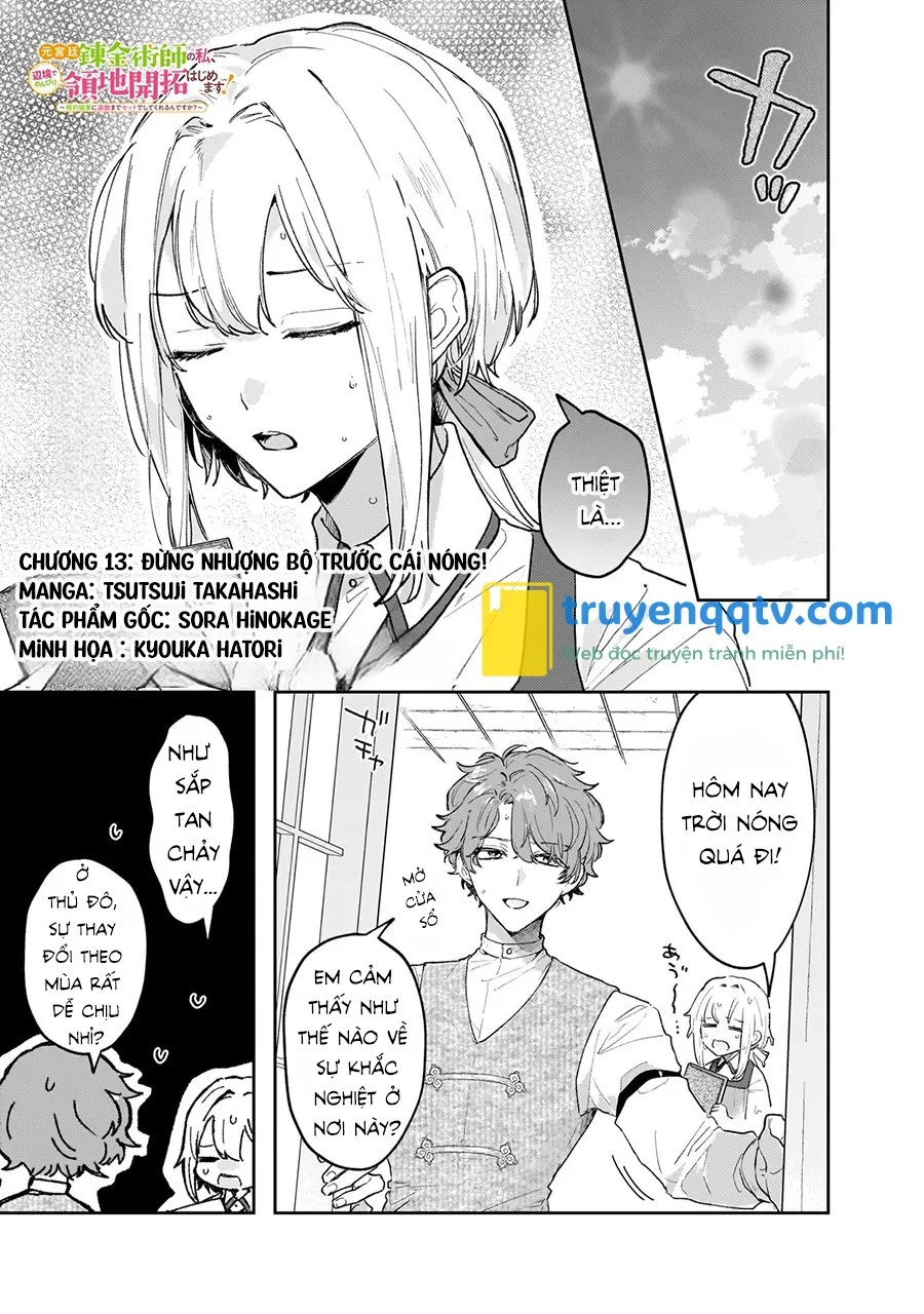 moto kyuutei renkinjutsushi no watashi, henkyou de nonbiri ryouchi kaitaku hajimemasu! Chapter 13 - Next 