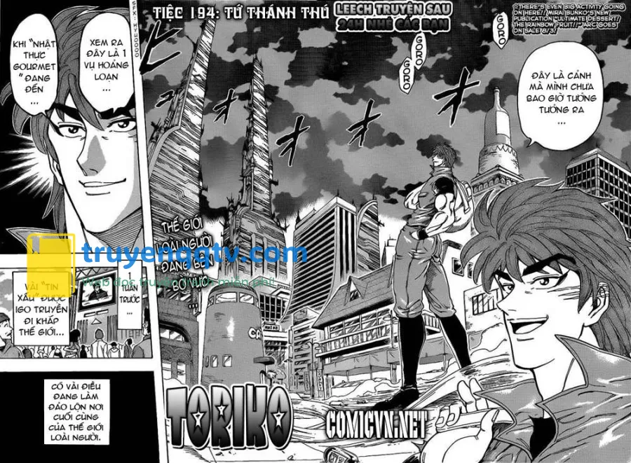 Toriko - Thợ Săn Ẩm Thực Chapter 194 - Next Chapter 195