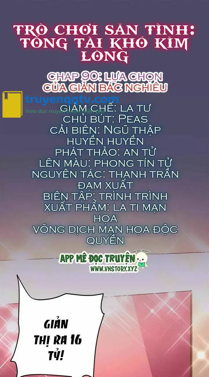 Trò Chơi Săn Tình – Tổng Tài Khó Kìm Lòng Chapter 90 - Next Chapter 91