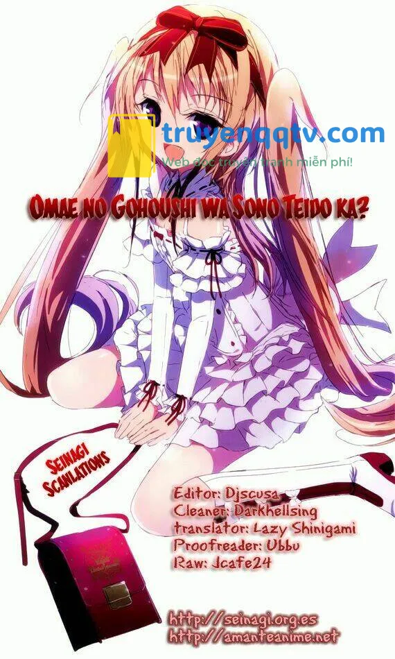 Omae No Gohoushi Wa Sono Teido Ka Chapter 1 - Next Chapter 2