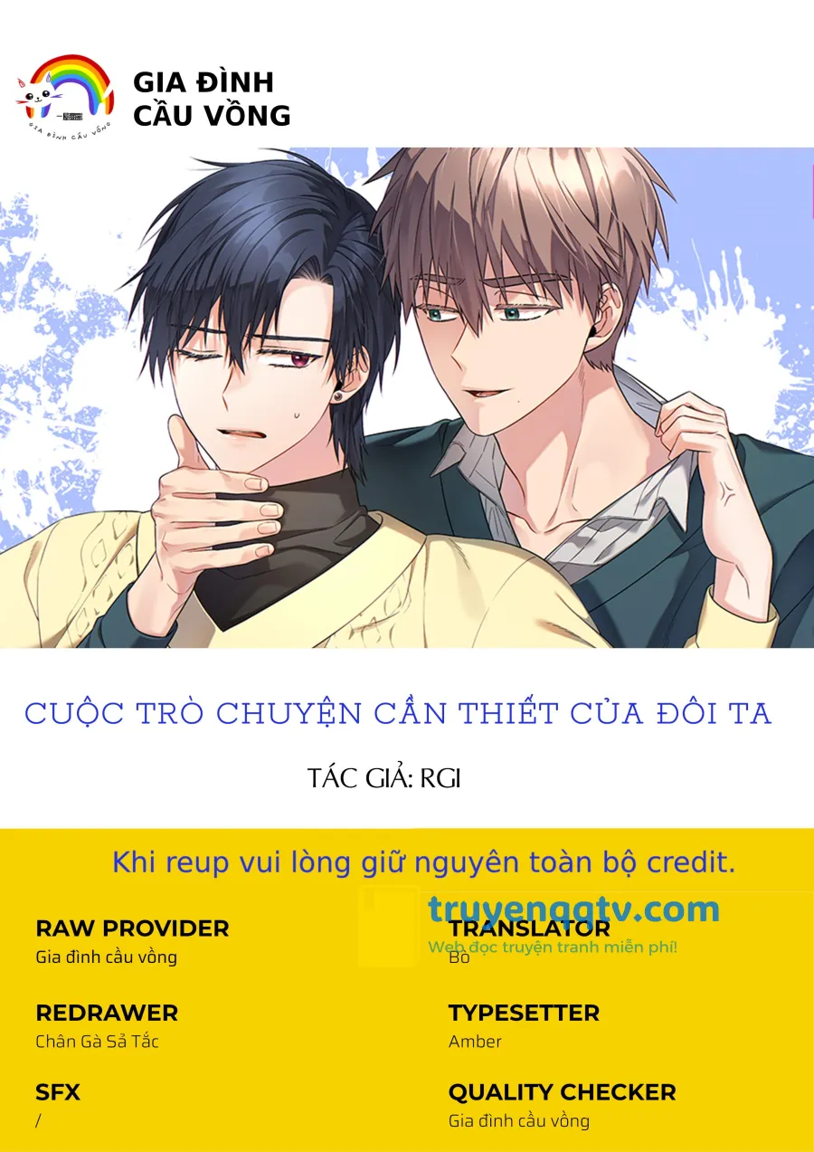 CUỘC TRÒ CHUYỆN CẦN THIẾT CỦA ĐÔI TA Chapter 5 - Next Chapter 6