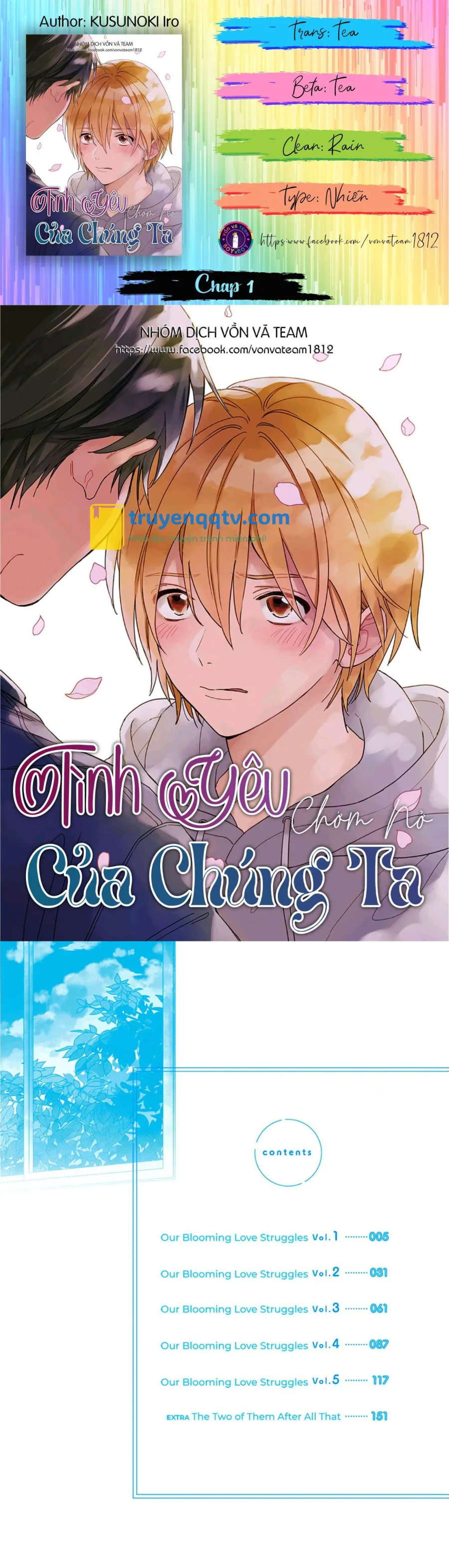 Tình Yêu Chớm Nở Của Chúng Ta (END) Chapter 1 - Next Chapter 2