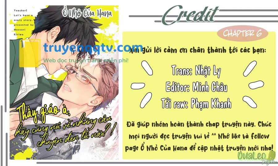 Thầy giáo à, hãy cùng nói về những câu chuyện đen tối nào! Chapter 6 - Next Chapter 7