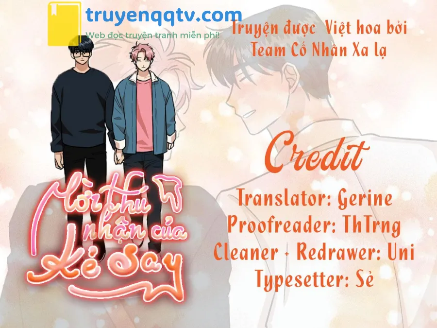 Lời thú nhận của kẻ say Chapter 1 - Next Chapter 2