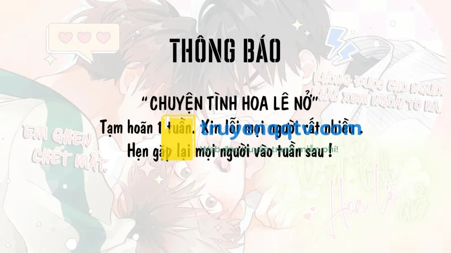 chuyện tình hoa lê nở Chapter 35.1 THÔNG BÁO - Next Chương 36